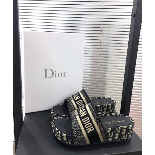 Christian Dior Slippers Sandals Platform CDSSP2536